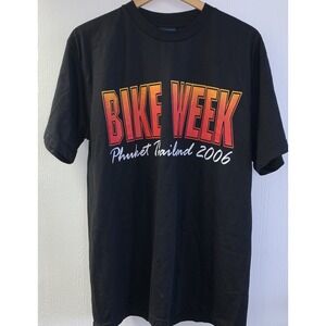 Vintage 2006 Phuket Thailand Bike Week Shirt XL Motorcycle Patong Beach